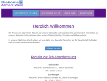 Tablet Screenshot of diakonie-altmark-west.de